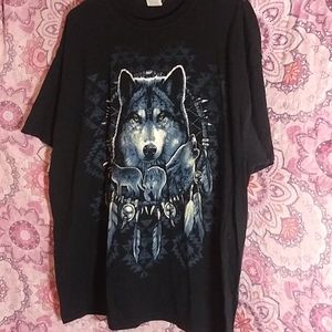 🤑Final🤑Price🤑 Fruit of the Loom Wolf t-shirt